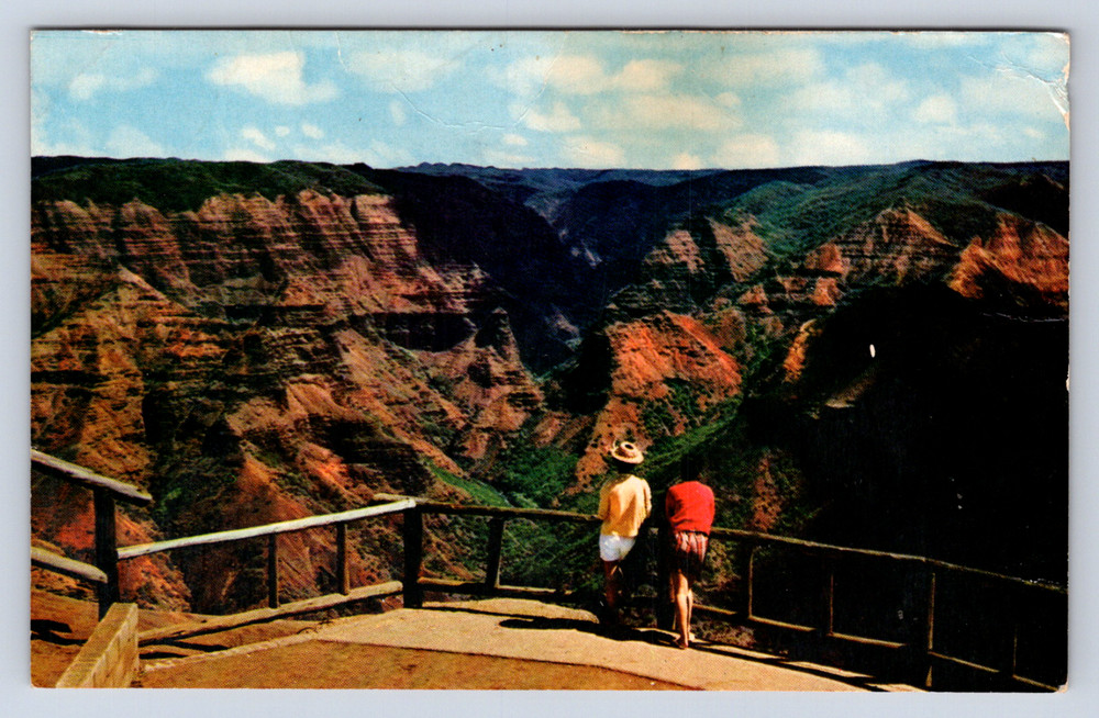 Vintage Postcard Waimea Canyon Hawaii Scenic View Honolulu