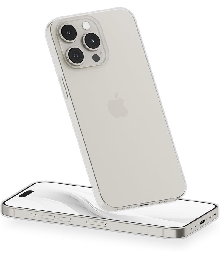 PEEL Flexible Thin Case Compatible with iPhone 15 Pro Max (Clear Soft