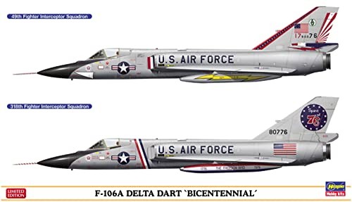 Hasegawa 1/72 U.S. Air Force F-106A Delta Dart Bishen Tennatory (2 sets) Plastic