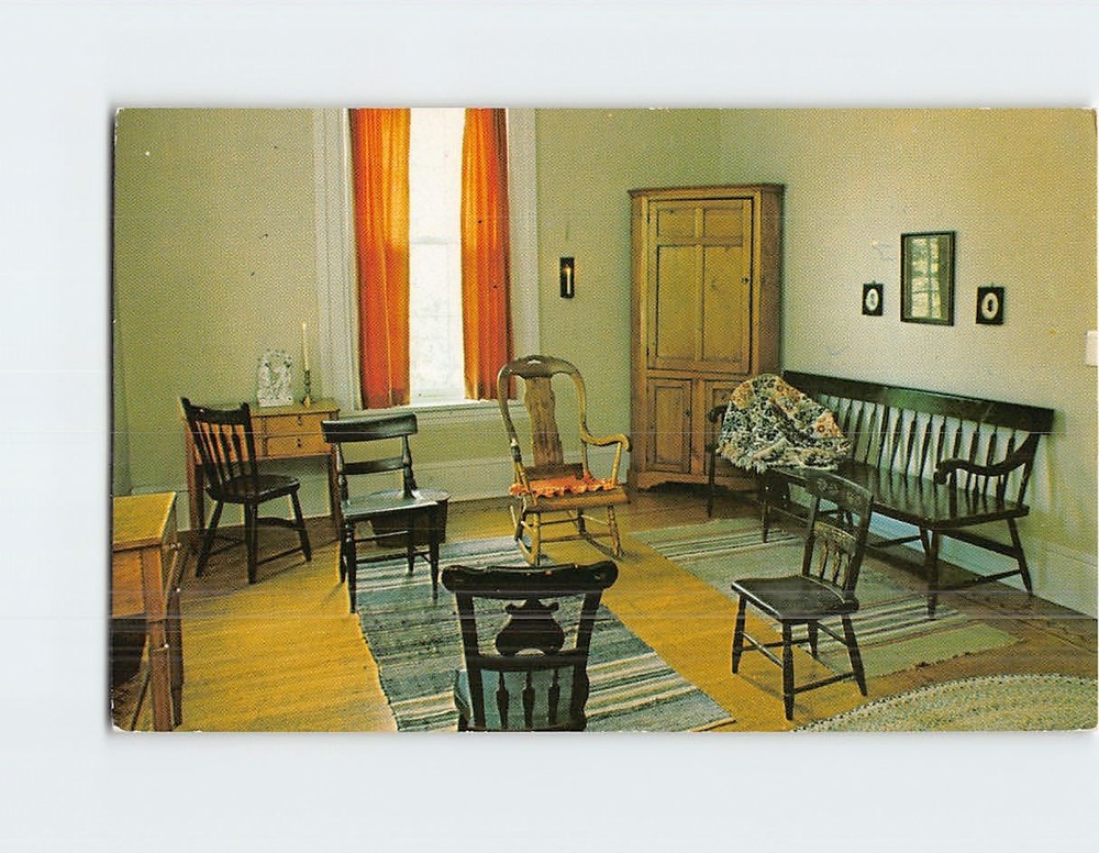 Postcard Provincial Room Mansion Museum Oglebay Park Wheeling West Virginia USA