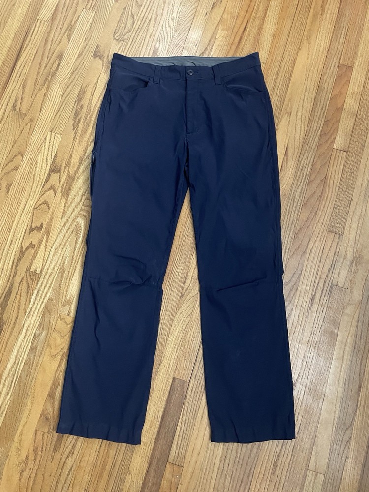 Eddie Bauer Men's Tech Pants 32x30 Navy Blue, Lightweight, Stretch