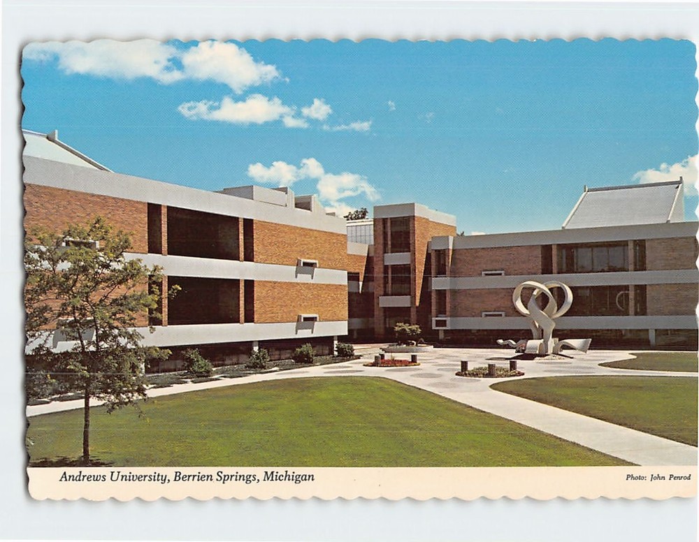 Postcard Andrews University Berrien Springs Michigan USA