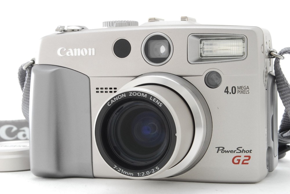 【MINT w/ Case】Canon PowerShot G2 4.0MP Digital Camera Silver From JAPAN