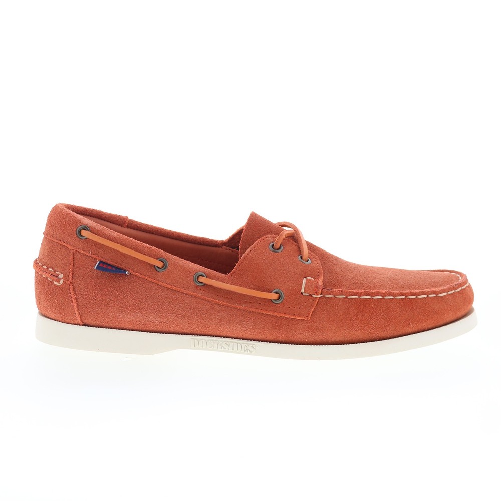 Sebago Portland Flesh Out Mens Brown Suede Loafers & Slip Ons Boat Shoes