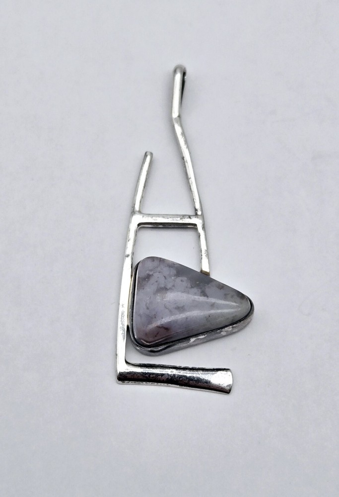 VTG Navajo Native American Tiffany Stone Purple Gemstone Sterling Silver Pendant