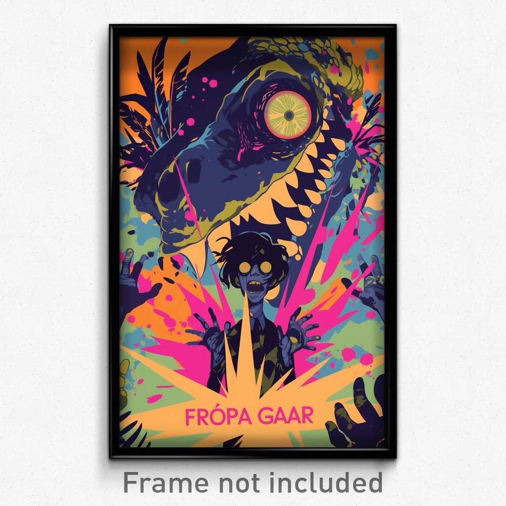 Retro Spanish Psychedelic Film Poster for Frozen Gallows