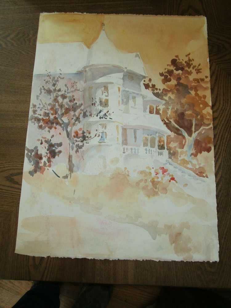 Original Watercolors By Peg Humphreys, Victorian & Mansion 22