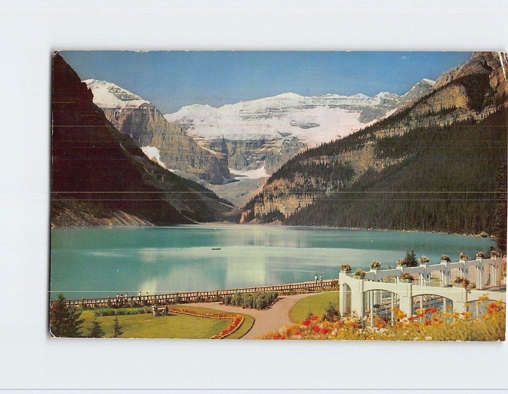 Postcard Lake Louise, Lefroy & Victoria Glacier Banff National Park Canada