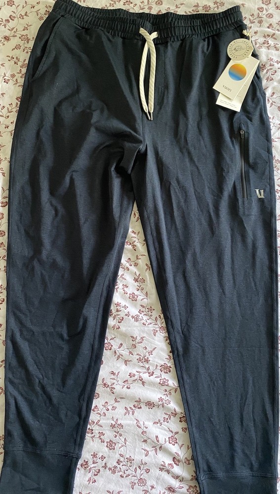 Vuori Blue/Gray Jogger Pant Drawstring Size Large New with Tags Men's
