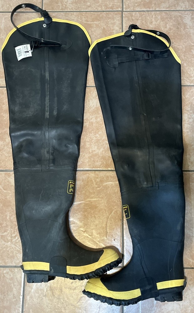 Lacrosse 109050 Hip Wader, Rubber Upper, Rubber Outsole, Steel Toe, 31” Boot.”BR