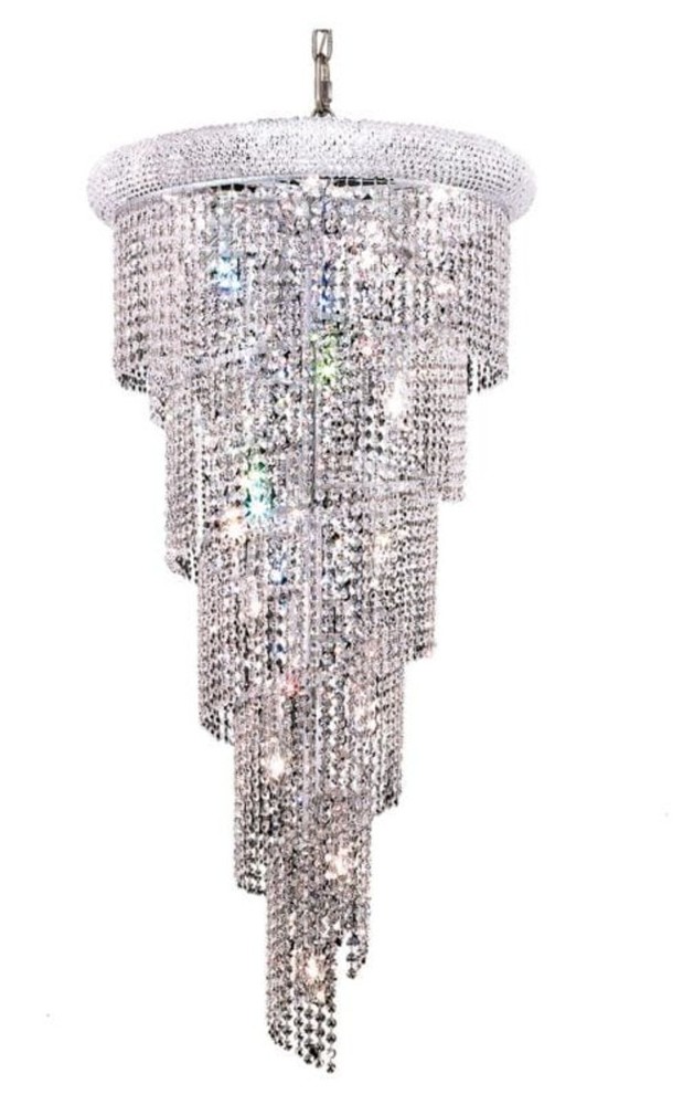 Elegant Lighting V1801SR22/RC Spiral 18 Light 22