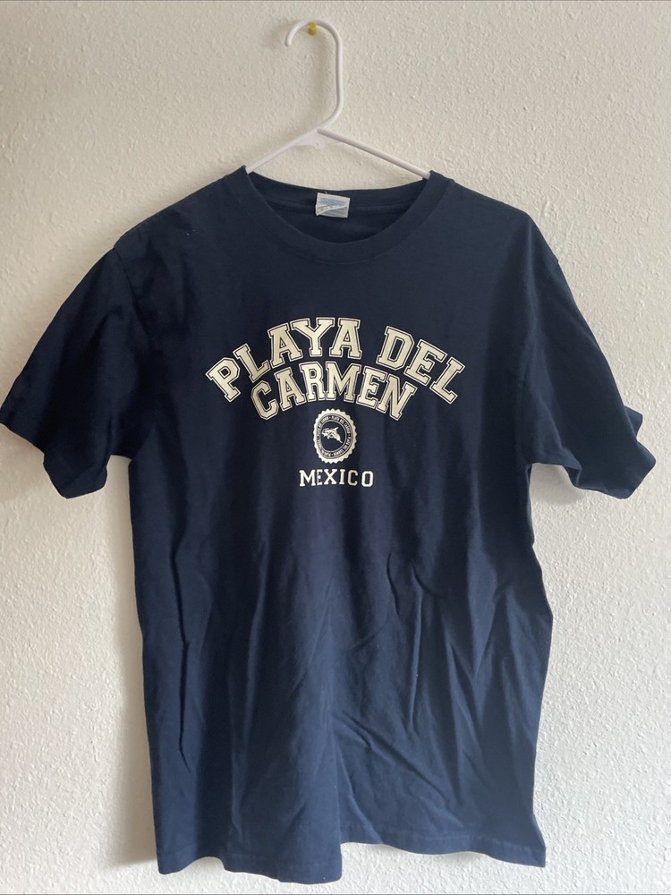 Playa Del Carmen Mexico Graphic T-Shirt Navy