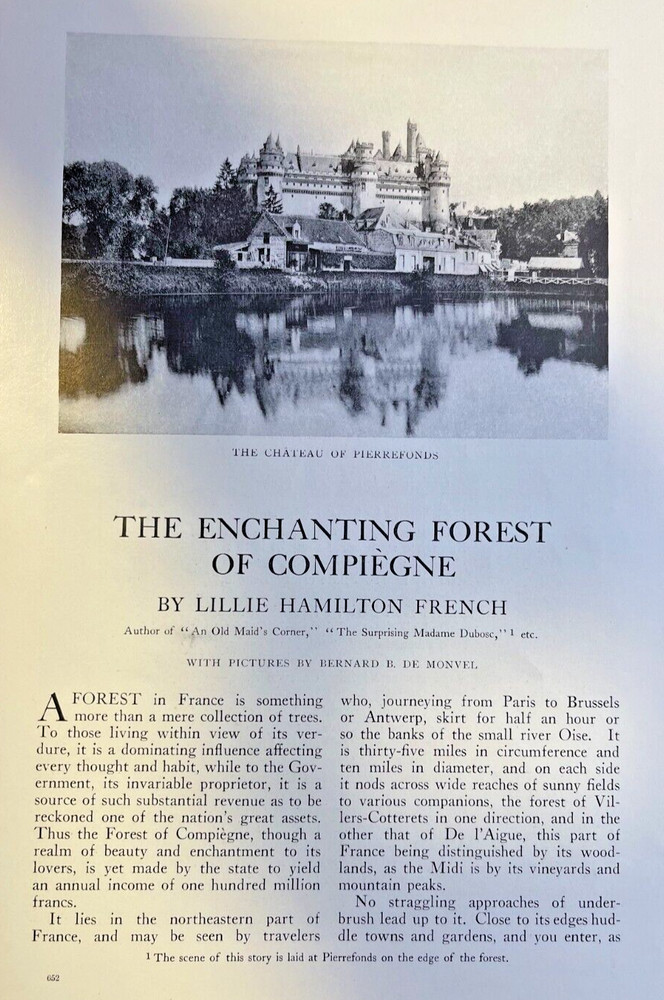 1912 Compiegne Forest France Chateau of Pierrefonds St-Jean-Aux-Bois