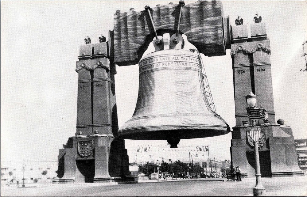1926 Philadelphia Sesquicentennial Liberty Bell Replica Exposition Postcard