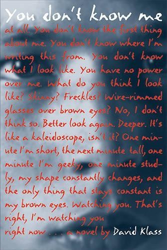 David Klass You Don't Know Me (Paperback)Another great item from Rarewaves USA | Free delivery!