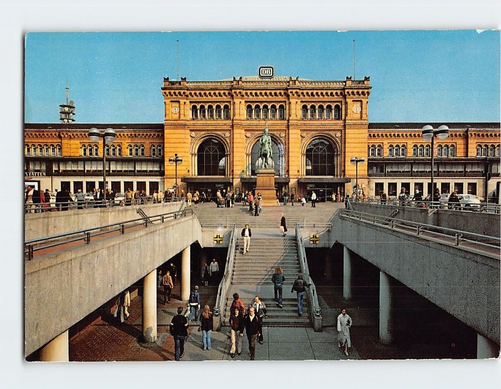 Postcard Hauptbahnhof Hanover Germany