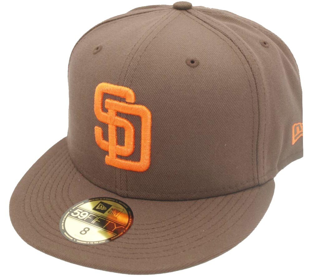 New Era San Diego Padres Cooperstown Brown Orange 59Fifty Limited Fitted Cap