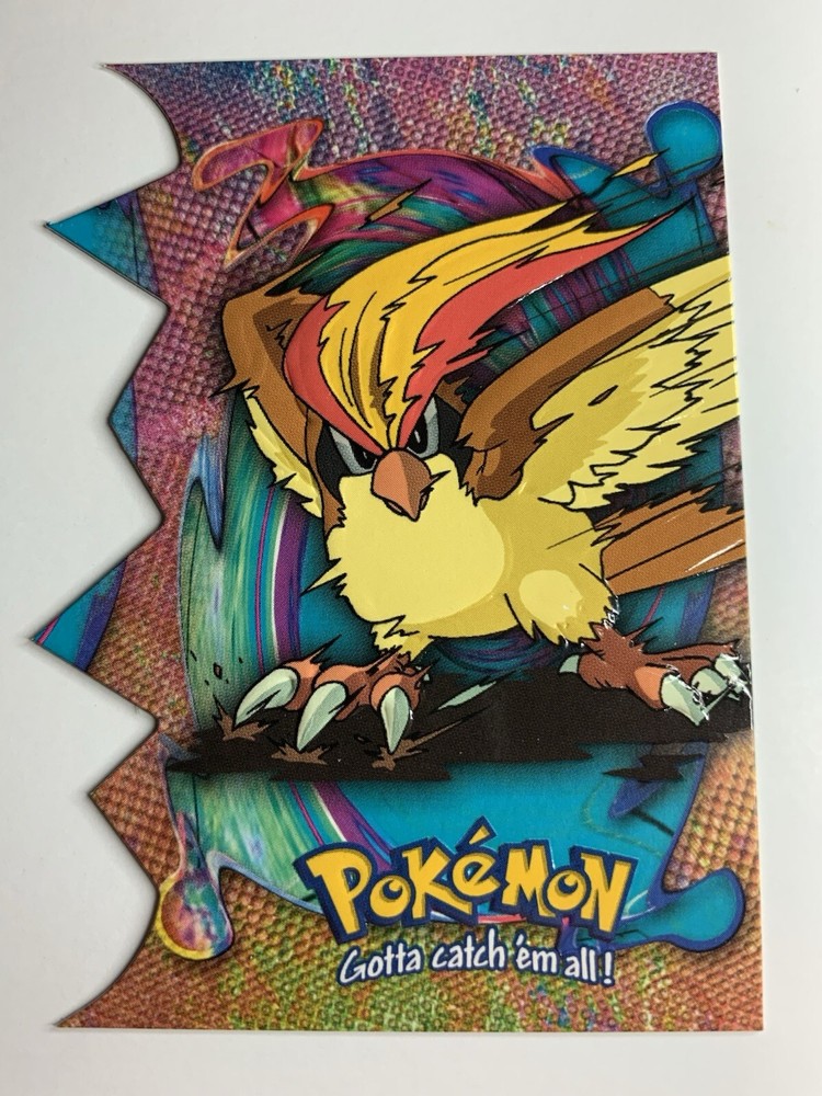 2000 Topps Pokemon TV Animation Series 2 #18 Pidgeot Die Cut Card EV12/12