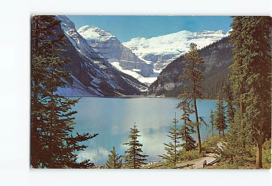 Postcard Lake Louise and Victoria Glacier Alberta Canada