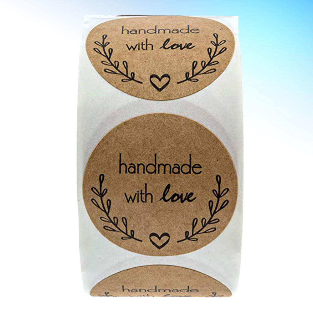 Glossy Sticker Paper Packaging Stickers Labels Scrapbook Round Gift Tags