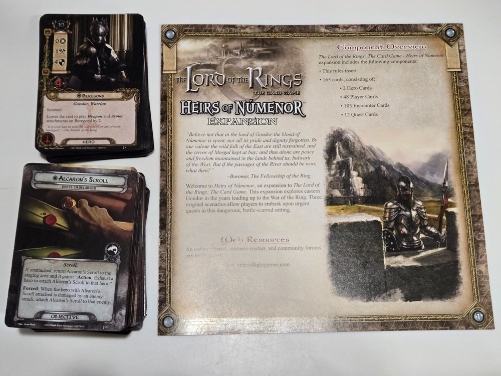 The Lord of the Rings The Card Game Heirs of Numenor Deluxe Expansion (Used)