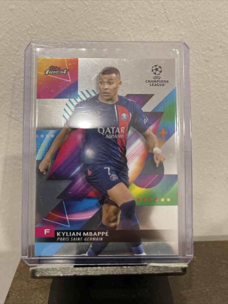 2023-24 Topps Finest Kylian Mbappe PSG Paris Saint-Germaine #49