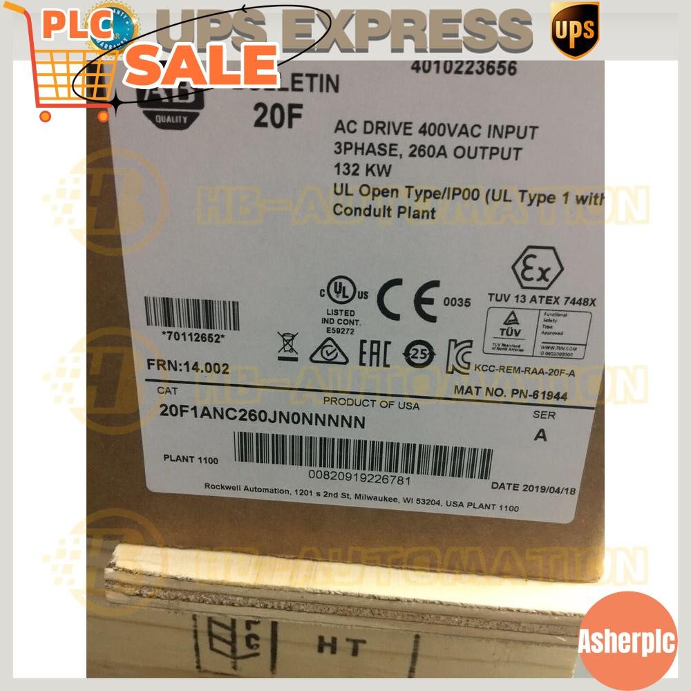 20F1ANC260JA0NNNNN Allen Bradley PowerFlex Air Cooled 753 AC Drive Spot Goods#CG