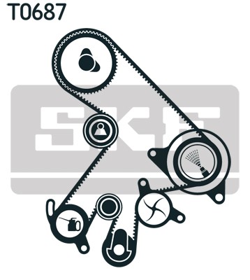 VKMC 91720 SKF Water Pump + Timing Belt Kit for Toyota