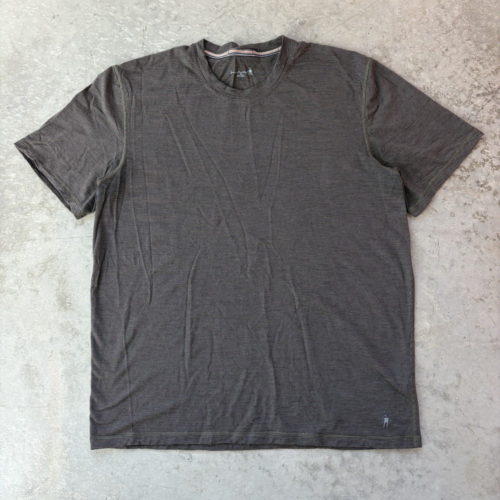 Smartwool Merino Wool T-Shirt Short Sleeve Lightweight Base Stretch Brown XL