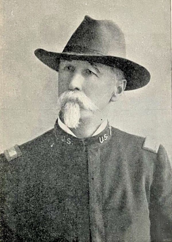 1898 Vintage Magazine Illustration Major General Hamilton S. Hawkins