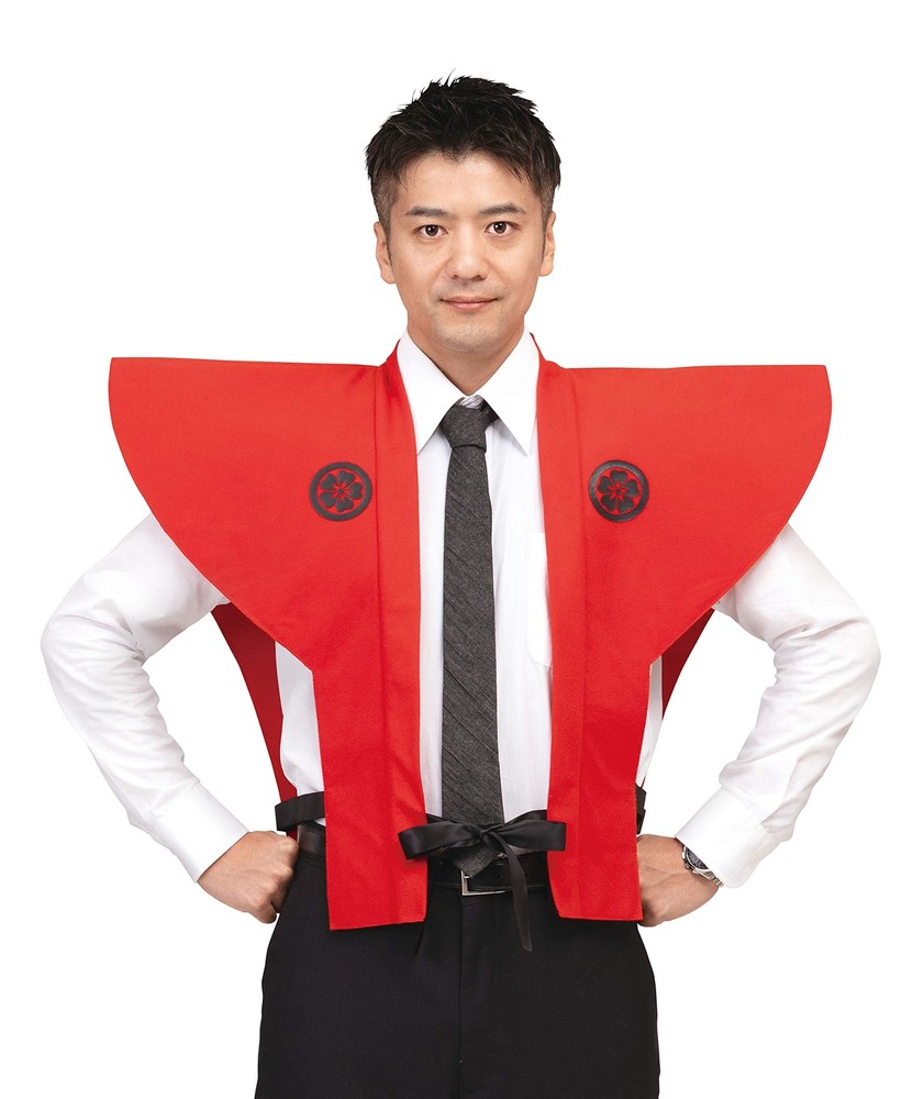 Kamishimo RED Samurai Japanese Style Costume Set Clothes Kimono Men's from JP