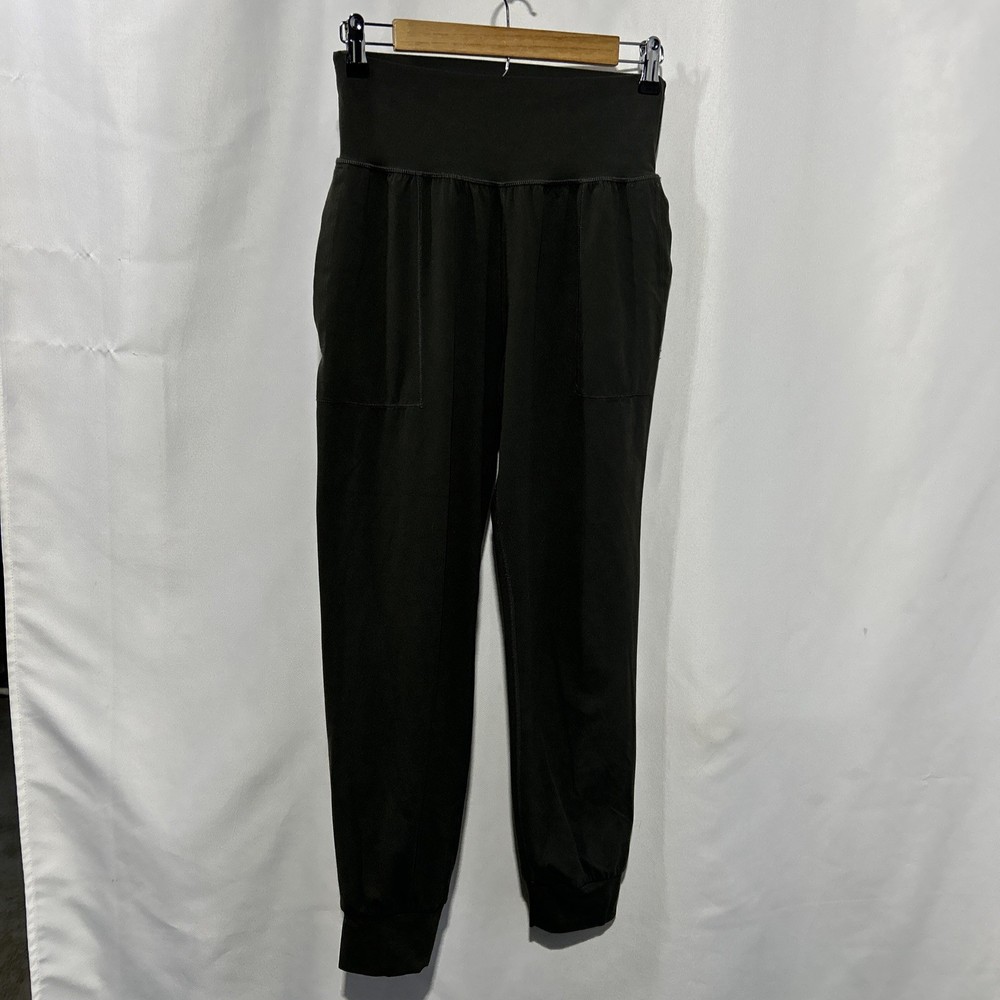 Athleta Salutation High Rise Jogger Pants Women’s Sz S Green Stretch Tapered Leg