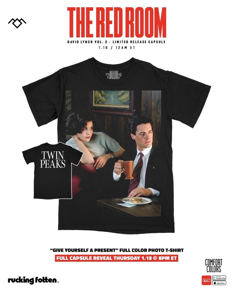 NEW Rucking Fotten Twin Peaks color photo T-shirt timed edition Sz LARGE rare