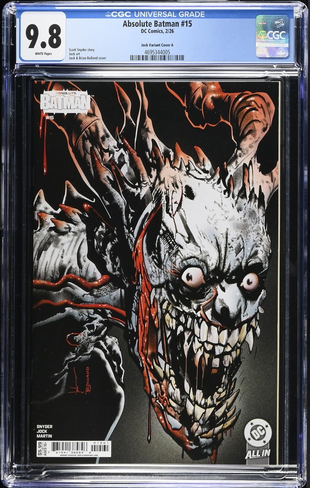 Absolute Batman 15 CGC 9.8 Jock Variant Cover A First Print