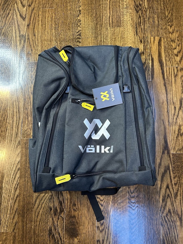 Volkl Deluxe Boot Bag Graphite Heather Grey Ski And Snowboarding