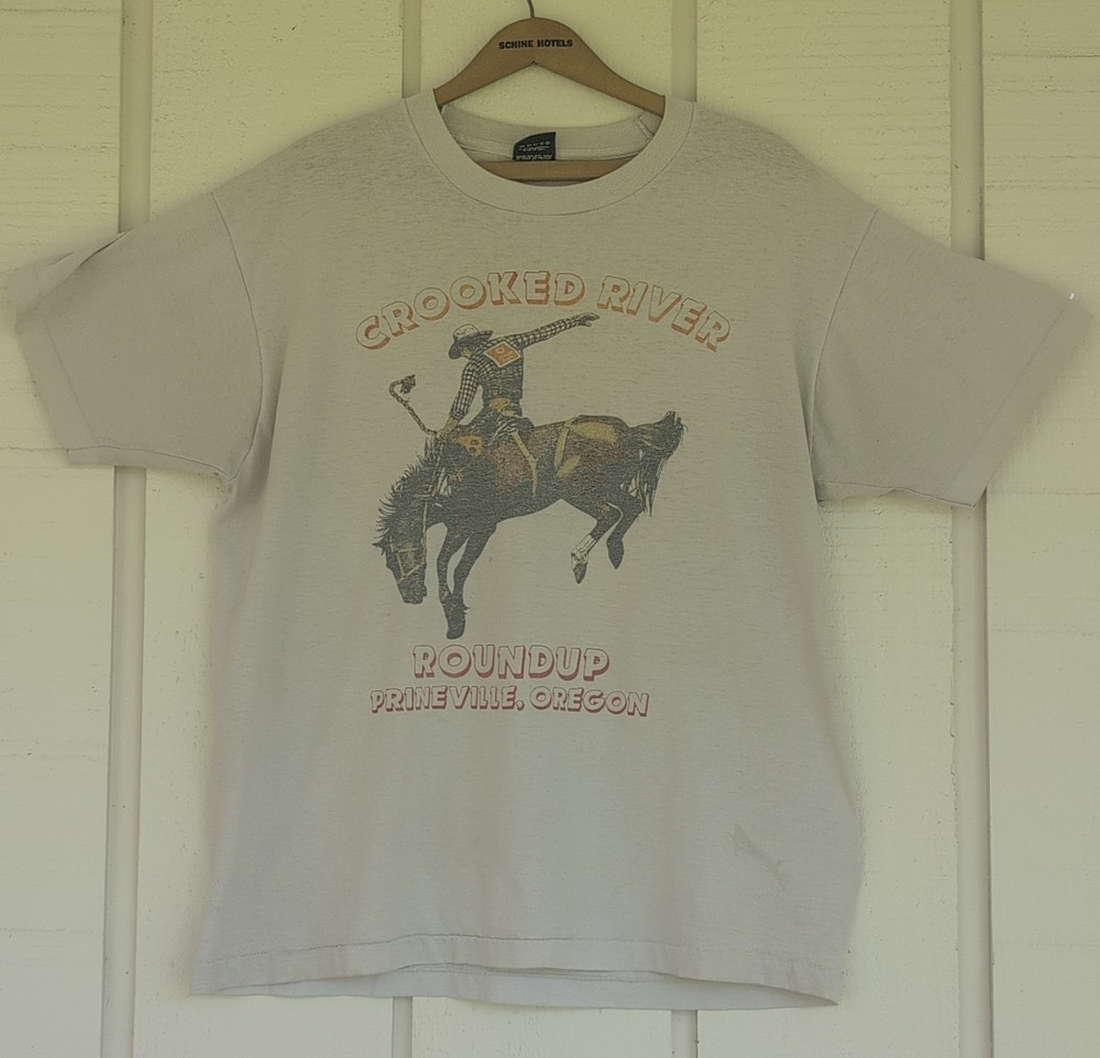 Vintage 80's  Crooked River Roundup  Screen Stars Best T-Shirt XL