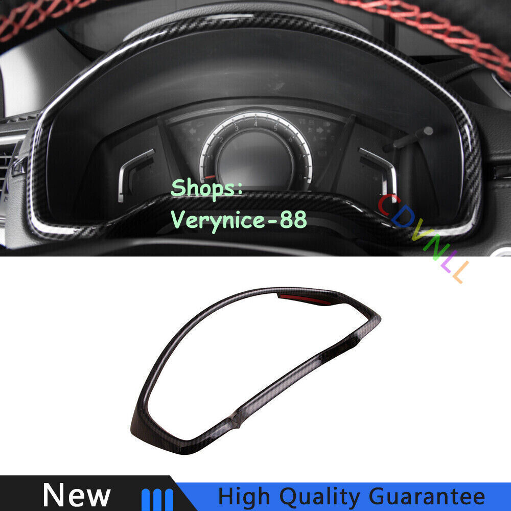 For Honda CRV CR-V 2017-2022 Carbon Fiber Dashboard Frame Decor Cover Trim 1PCS