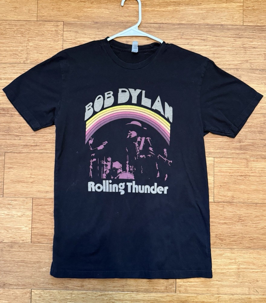 Bob Dylan Rolling Thunder 1975 Shirt Size Small Black