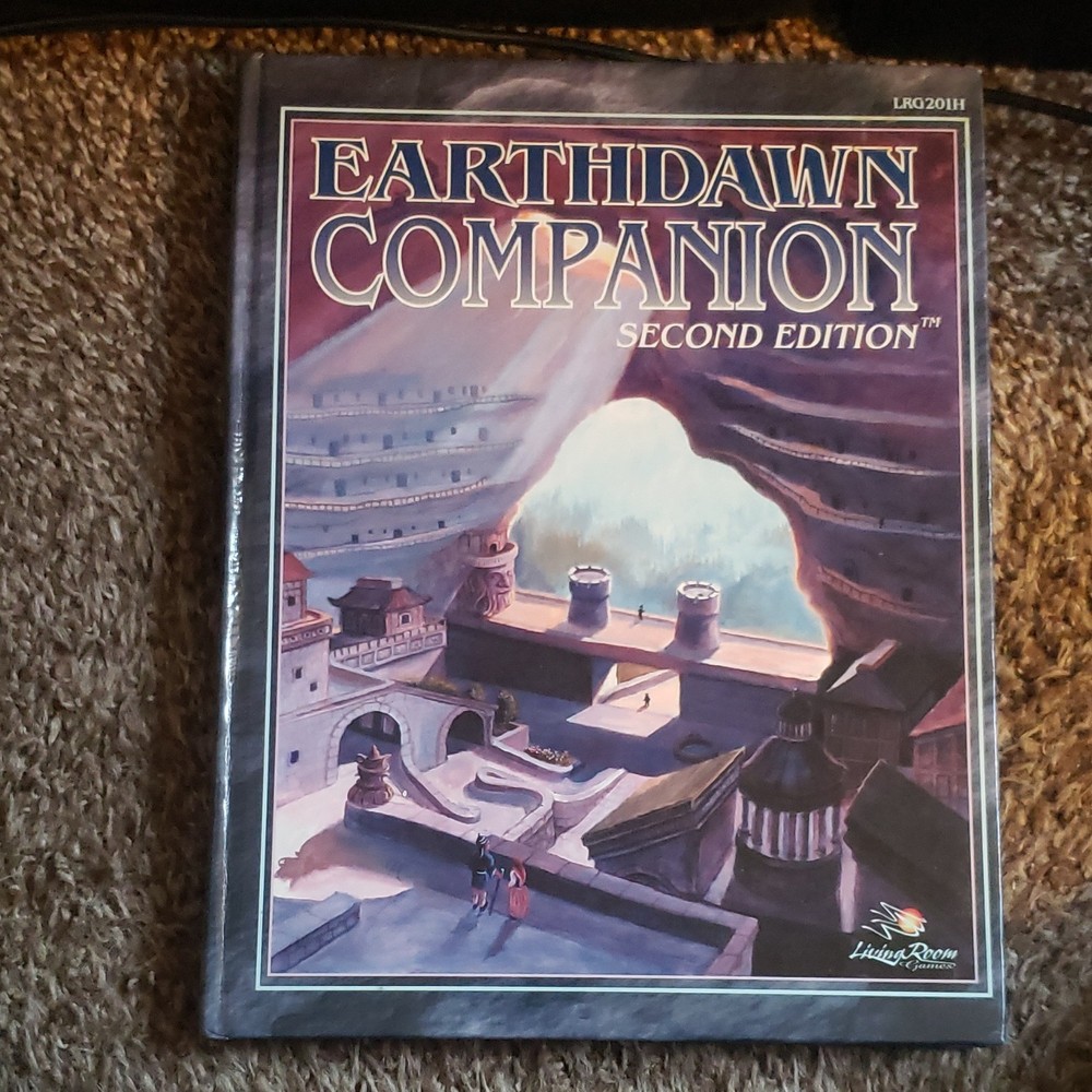 Living Room Games Earthdawn Companion Second Edition Hardcover RPG Book 2001 NM