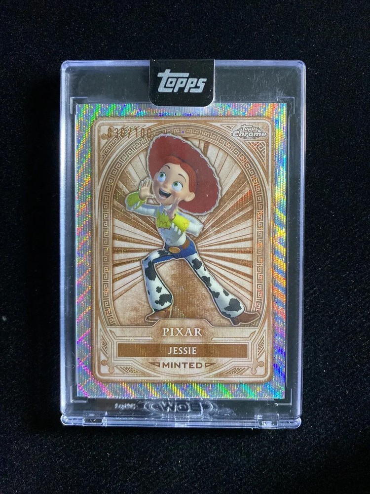 2025 Topps Chrome Disney Minted Jessie 30/100 Bronze Wave Encased #20 OC53