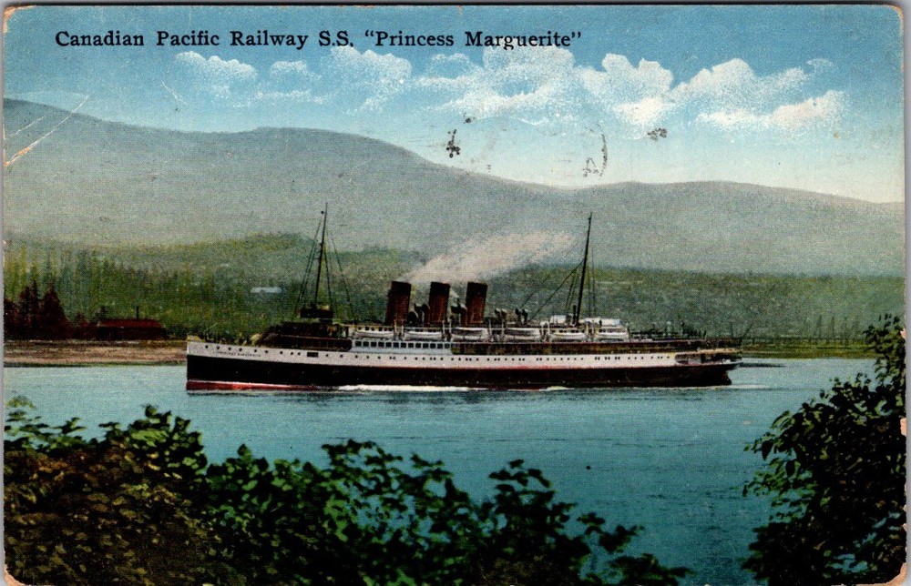 Canadian Pacific SS Princess Marguerite Ship Postcard [AB]