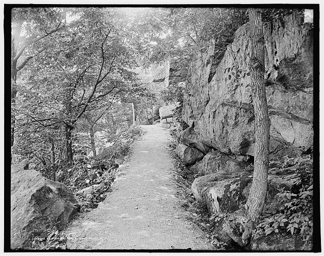 Photo:West Point NY Flirtation Walk United States Military Academy c1905