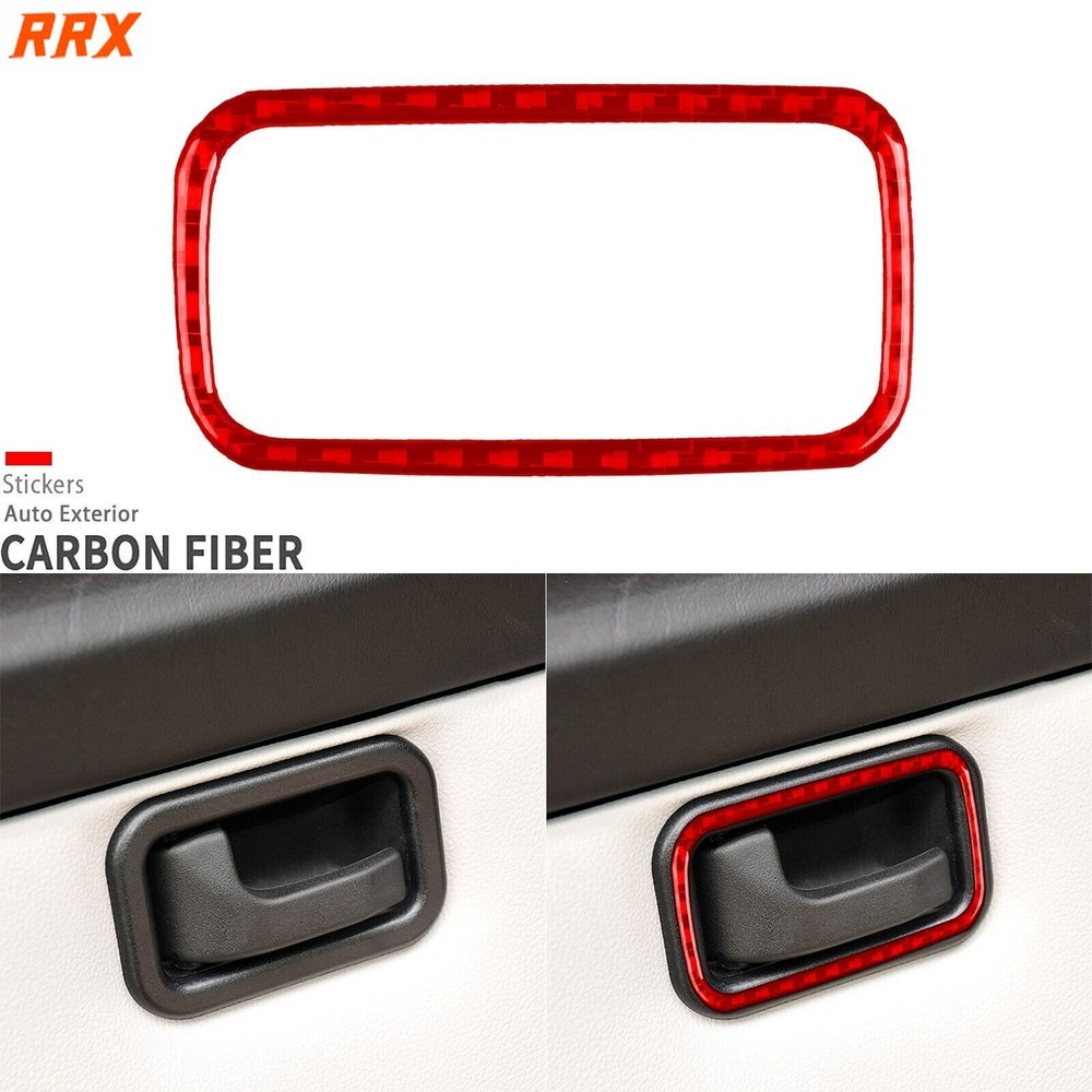 Red Carbon Fiber Rear Tailgate Handle Cover For Benz G-Class W463 G55 G63 04-12