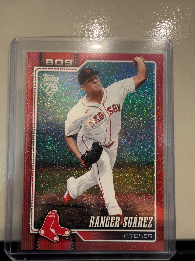 2026 Topps Series 2 Ranger Suarez Red Sandglitter /5 Color match 🔥