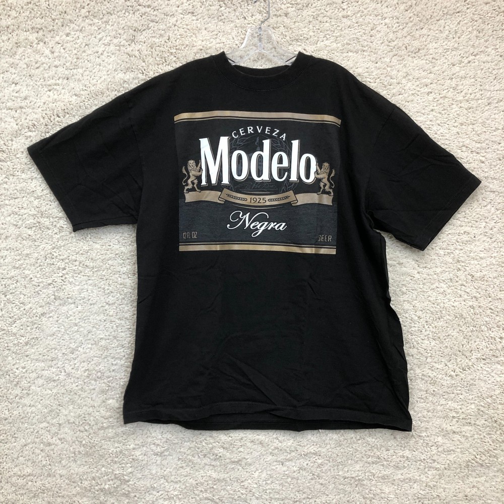 Shaka Wear Top Shirt 2XL Mens Black Modelo Negra Crewneck Pullover Beer Cerveza