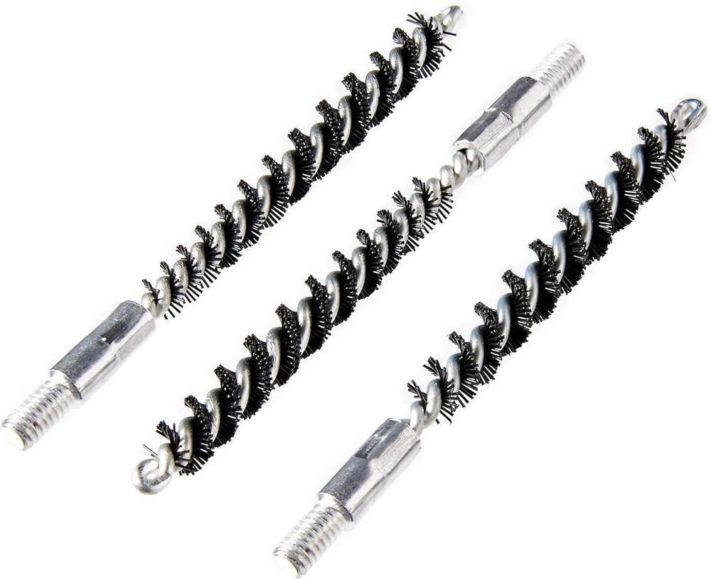 Tipton Nylon Bore Brush .17 Caliber 3 Pack with .22 Caliber, black, silver