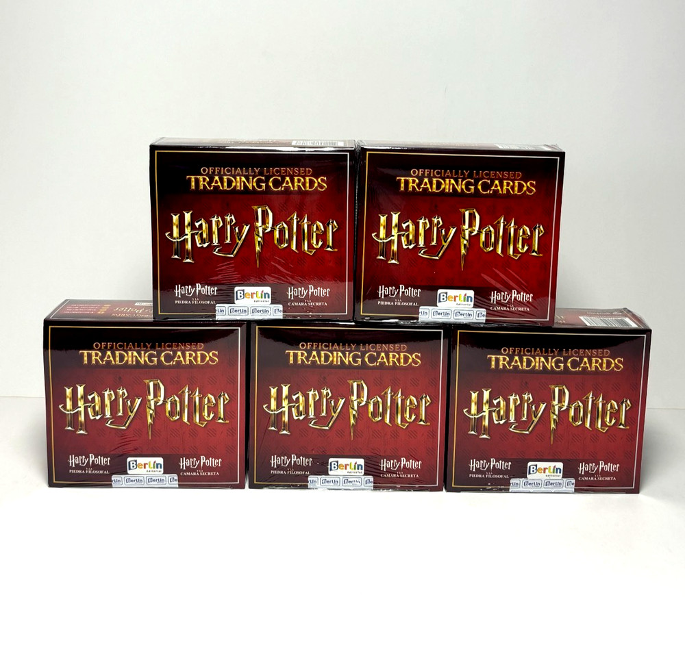 5 BOXES HARRY POTTER Berlin - 125 Sealed Packs Peru Cards TCG Chamber Of Secrets