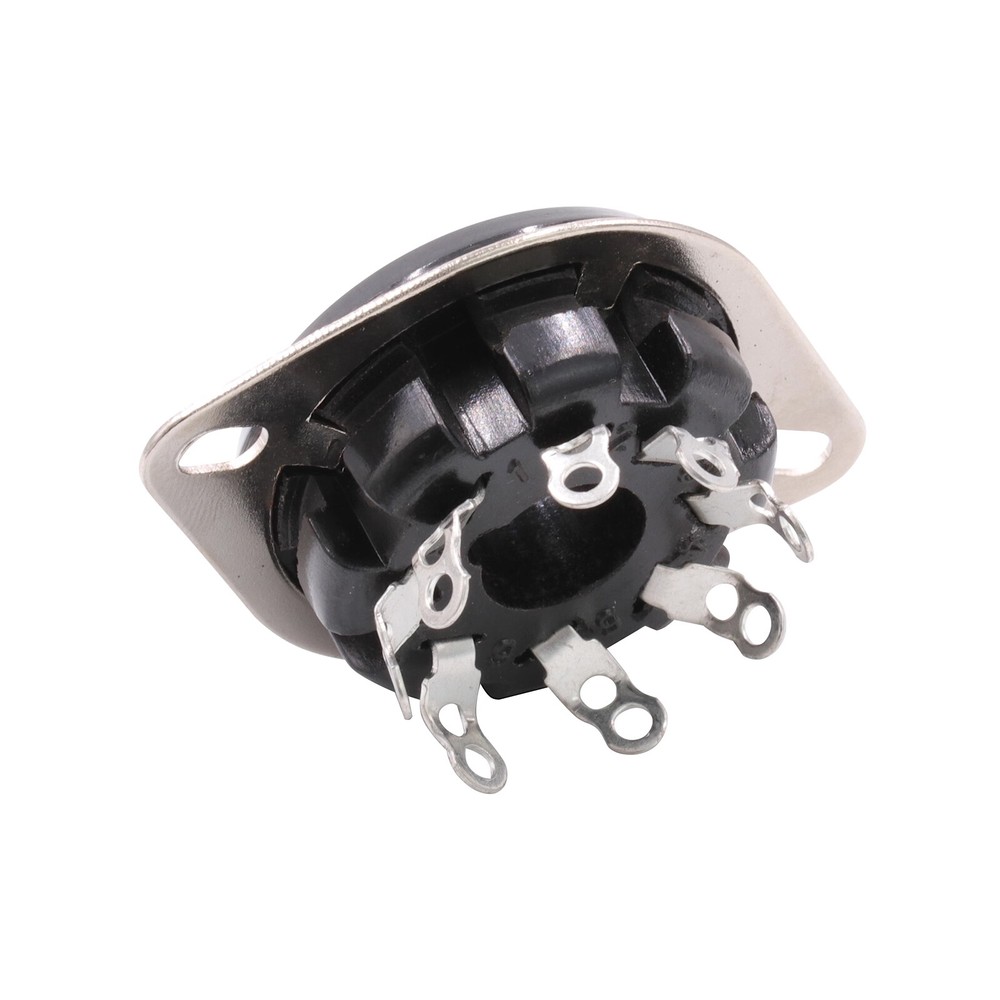 10PCS 8Pin Octal Vacuum Tube Socket For 6SN7 EL34 274B 6L6 KT88 Chassis MountTo