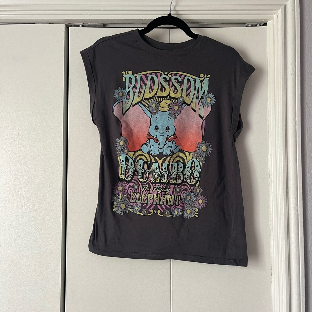 Disney Dumbo Graphic T-Shirt Sleeveless Casual Top Women's Size M