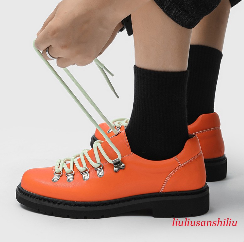 Men's Shoes Lace Up Platform Round Toe Casual Derby Fashion Formal Britain New